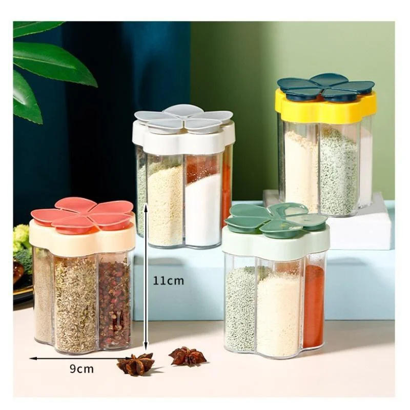 Description Picture 3 of itemSpice Shakers Jar Plastic Container Seasoning Bottle Organizer Outdoor Camping Kitchen Set Tools Home Gadgets Accesorios