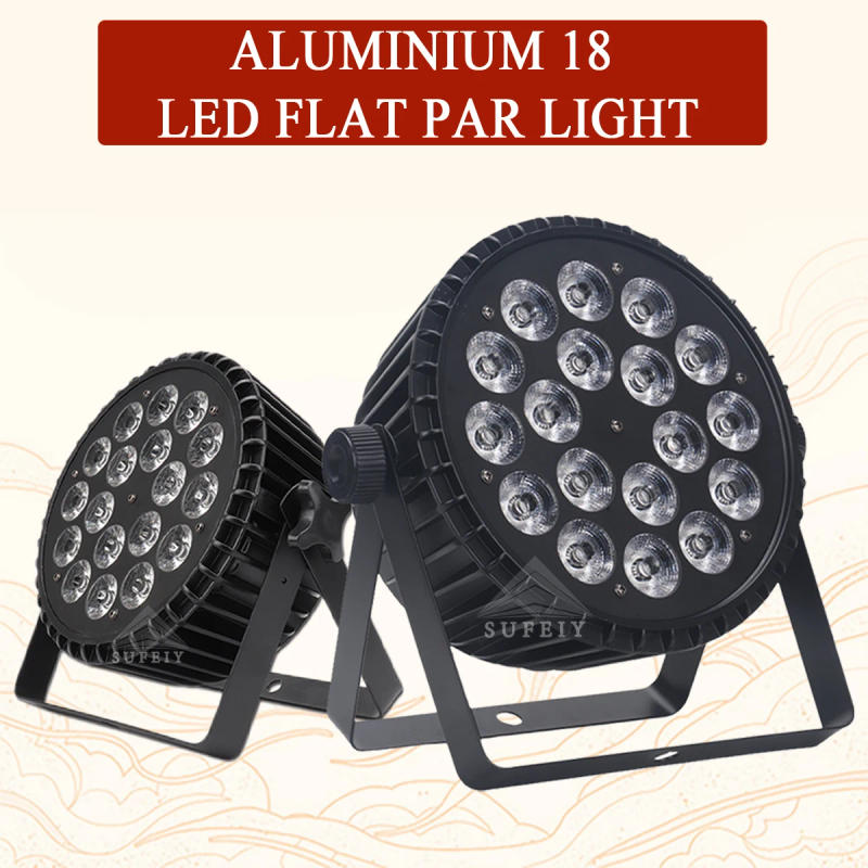 Description Picture 3 of itemNo Tax 24Pcs Aluminum Par Light 18x12W/18x18w RGBW/RGBWA UV 4in1 LED Flat Stage Light DMX512 Control Party DJ Disco Lighting
