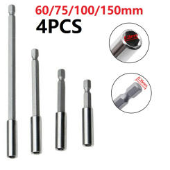 4pcs Screw Bits Extension Rod Quick Change Bit 1/4" Shank Long Handle Screwdriver Tip Holder Hand For Electric Screwdriver