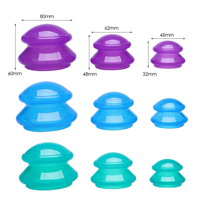 Description Picture 5 of itemSilicone Vacuum Cupping Set Massage Body Cups Back Gua Sha Ventosas Suction Cup Anti-Cellulite Skin Lift Physiotherapy Jars Slim