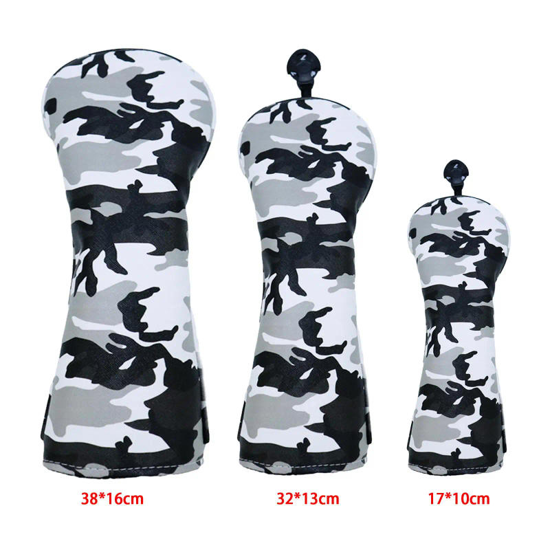 Description Picture 2 of itemDurable Camo Golf Wood Head Cover Driver Fairway Headcover Sleeve Protector