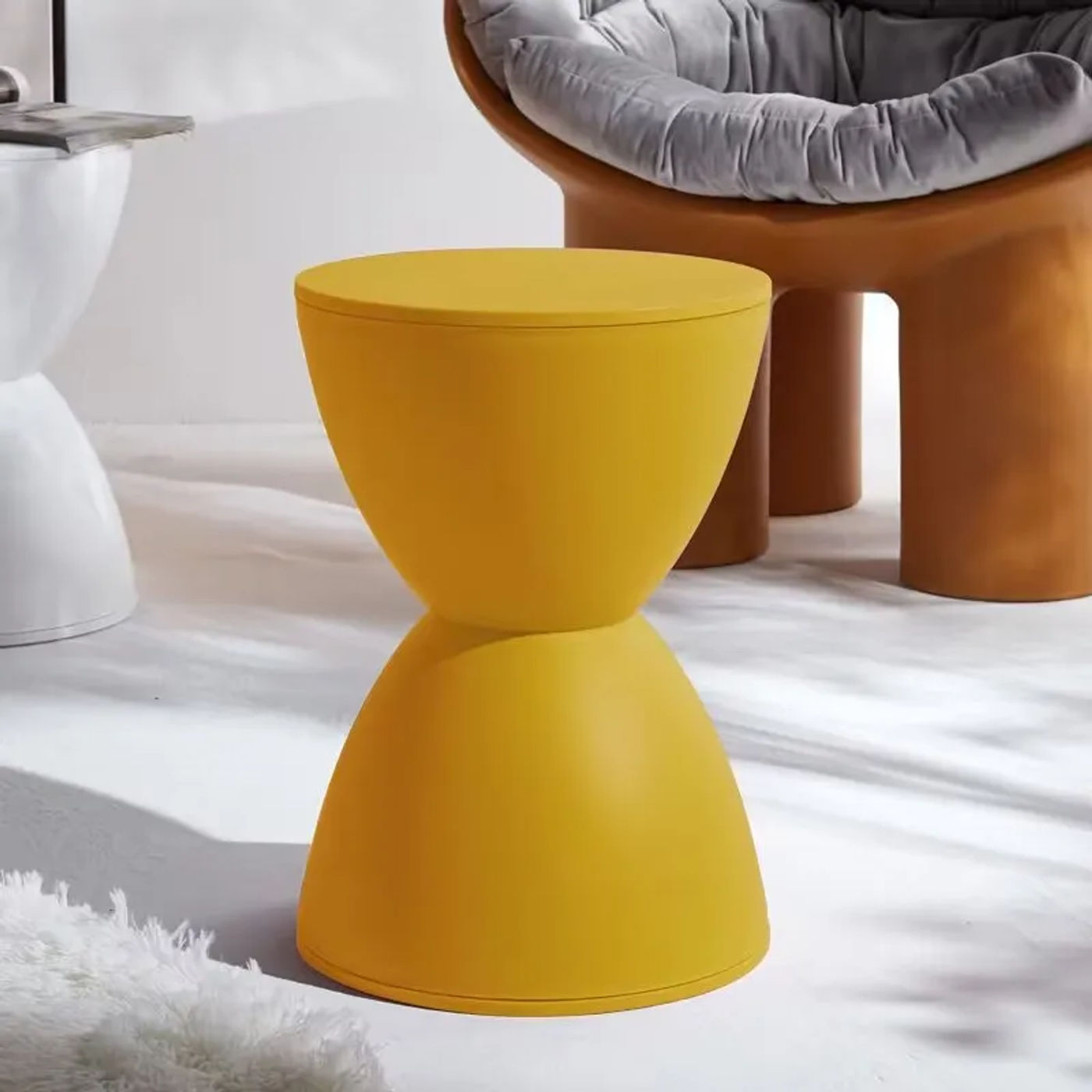 Description Picture 2 of itemBedroom chair Bend tube creative simple makeup stool casual shaped designer dining chair
