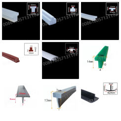 Gap Cover T Strip Door Window Cable Seals Solar Photovoltaic Sealing Silicone Rubber Heat Resist Red Black Translucent White