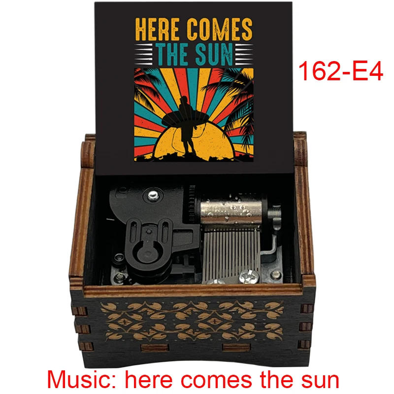 Description Picture 6 of itemhere come the sun mechanical Music Box band music fans teacher birthday Christmas gift home office decoration