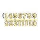 Gold Arabic Numerals