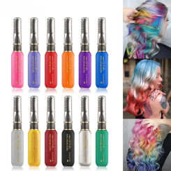13 Colors Disposable Hair Color Hair Dye Non-toxic Home DIY Temporary Hair Color Mascara Dye Cream Wax Blue Grey Purple