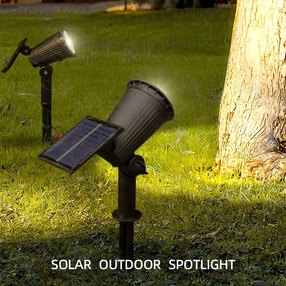 Description Picture 4 of item9 LEDs Solar Outdoor Spotlights IP65 Waterproof Spot Lights Brightness Adjustable Garden Backyard Patio Decorations