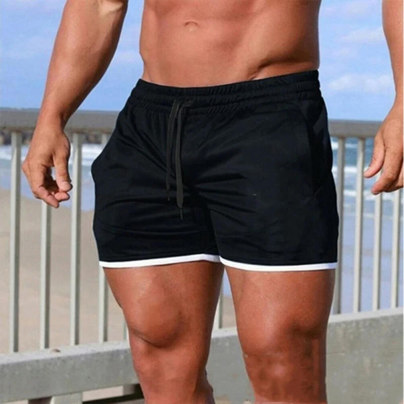 Description Picture 6 of itemSummer Men Sports Shorts Fitness Basketball Beach Pants Mesh Breathable Bodybuilding Gym Training Shorts Men's Sweatpants