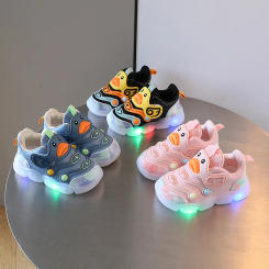 Baby Led Shoes For Kids Luminous Sneakers Breathable Toddler Shoes For Children Boys Girls Glowing Shoes With LED Lights