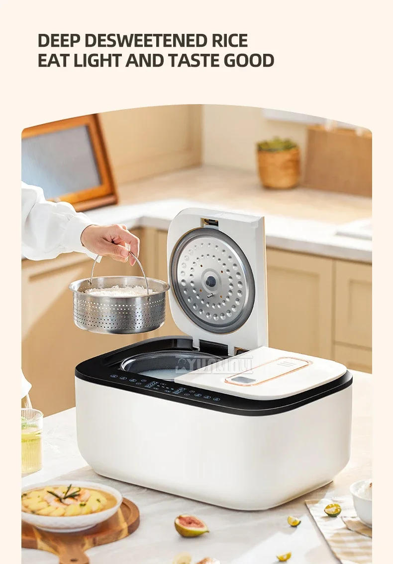 Description Picture 4 of itemElectric Rice Cooker Intelligent Cuiseur Multifonction Double Tank Smart Appliances For Kitchen Arrocera Mini