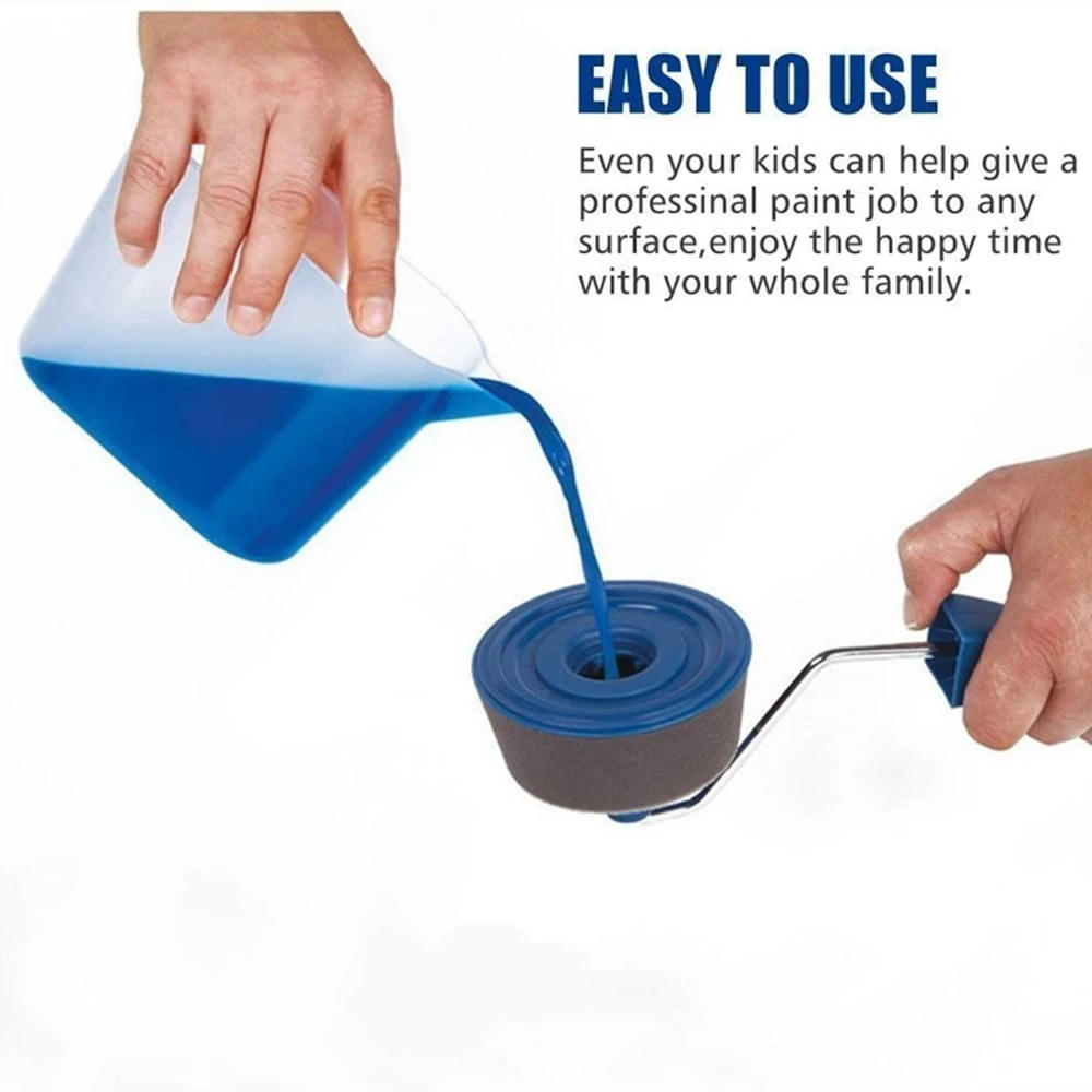 Description Picture 3 of item5Pcs/set Paint Roller Set with Sticks Paint Roller Transform Your Room in Just Minutes Decorate Runner Tool Painting Brush Set