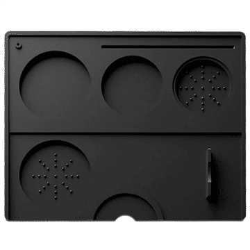 Espresso Tamping Mat Silicone Coffee Tamper Mat Coffee Pad Tamp Station for Barista Tool Bar Espresso Accessory-Black