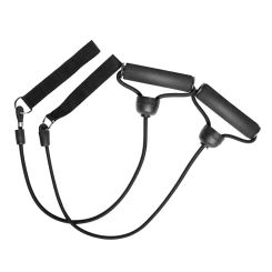 1Pair Exercise Bands with Handles,Trampoline Resistance Bands Workout Strength Training Equipment,Pull Rope for Muscle Toning