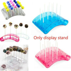 Holes Lollipop Stands Acrylic Display Base Party Dessert Decorative Holder Bakeware Display Stand for Baking Accessories