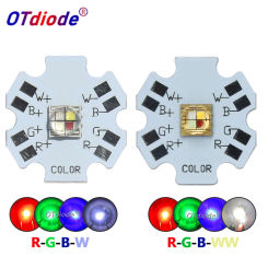 5PCS 10W 12W LED 5050-L2 XLM RGBW RGB White/RGB Warm White Color High Power 5*5mm 4 Chips DIY For Stage Light With 20mm Star PCB