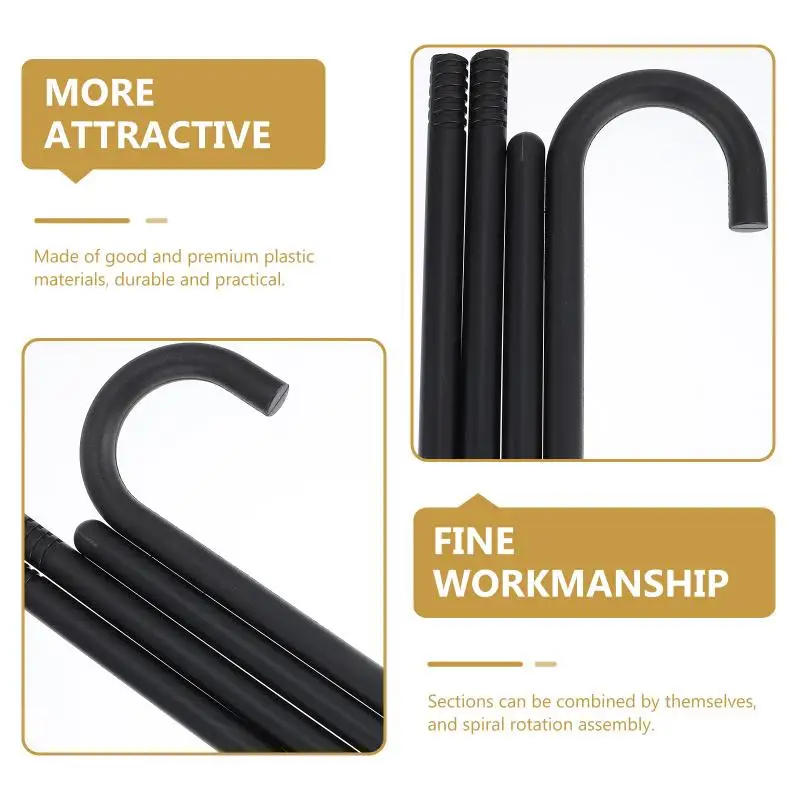 Description Picture 3 of itemCrutch Staff Party Prop Cosplay Staff Decorative Walking Costume Trick Peformance Plastic Hats