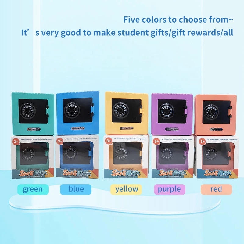 Description Picture 4 of itemCreative New Children's Piggy Bank Password Deposit Box Multifunction Safety Box Shaped Coin Case Money Box Savings Jar New
