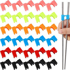 5Pcs Plastic chopsticks clip Chopsticks Aid Training Covers Chopstick Holders Chopstick Clamps Sushi Chopsticks Kitchen Tools