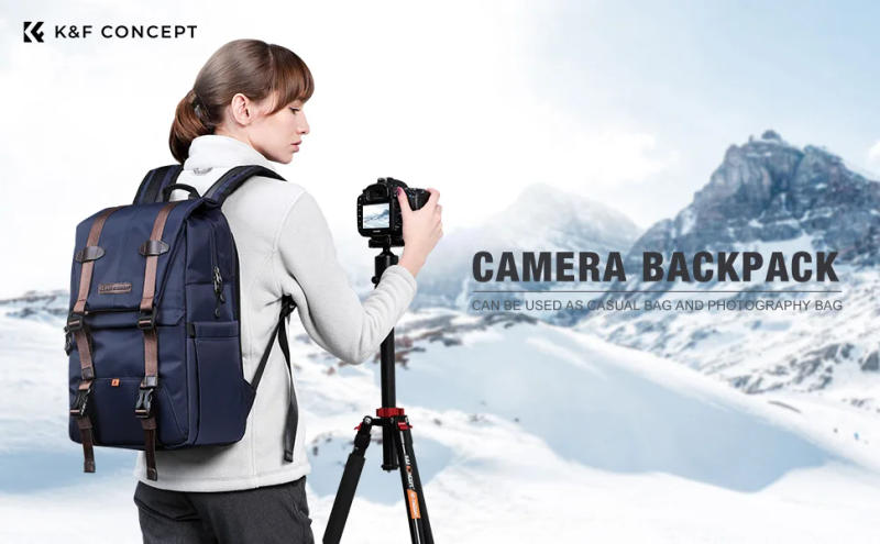 Description Picture 2 of itemK&F Concept Multifunctional Waterproof Camera Backpack 20L Stylish DSLR/SLR Camera Bag Fits 15.6 Inch Laptop with Tripod Straps