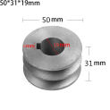 High performance V Belt Pulley Double Slot A Type Motor Accessory Cast Iron Material Various Sizes from 50mm 100