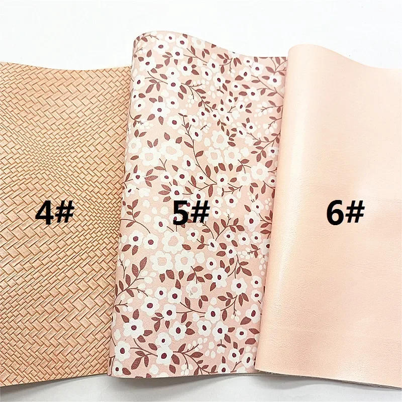 Description Picture 3 of itemBunnies Custom Glitter Leather Sheets Flowers Printed Synthetic Leather Weave Ostrich Dots Vinyl for DIY Craft 8.2"x11.4" SJ445