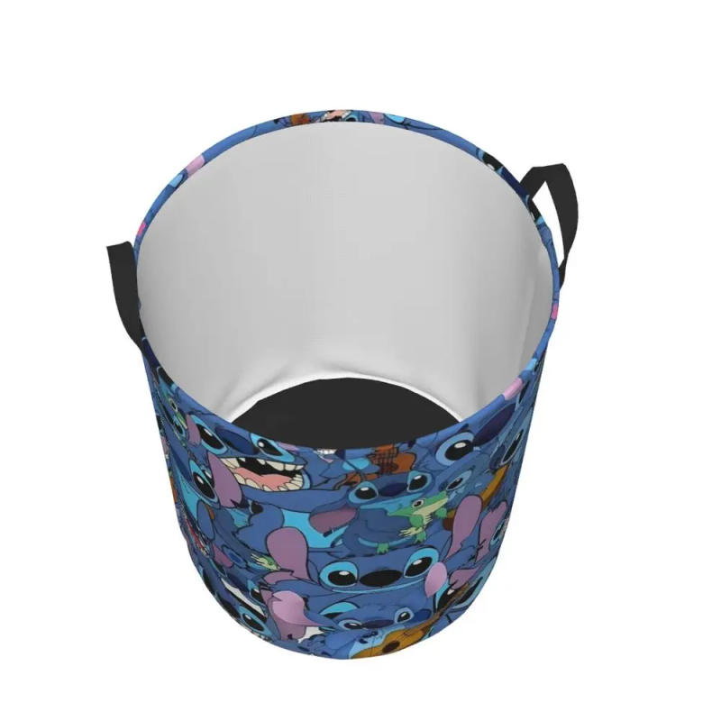 Description Picture 4 of itemCustomized Lilo And Stitch Pattern Laundry Basket Collapsible Anime Cartoon Clothes Toy Hamper Storage Bin for Kids Nursery