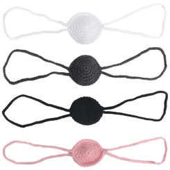 Crochet Nose Cover Nose Warmer Anti Dust Handmade Nose Mitten Breathable Nose Guard for Outdoor Frost Protection