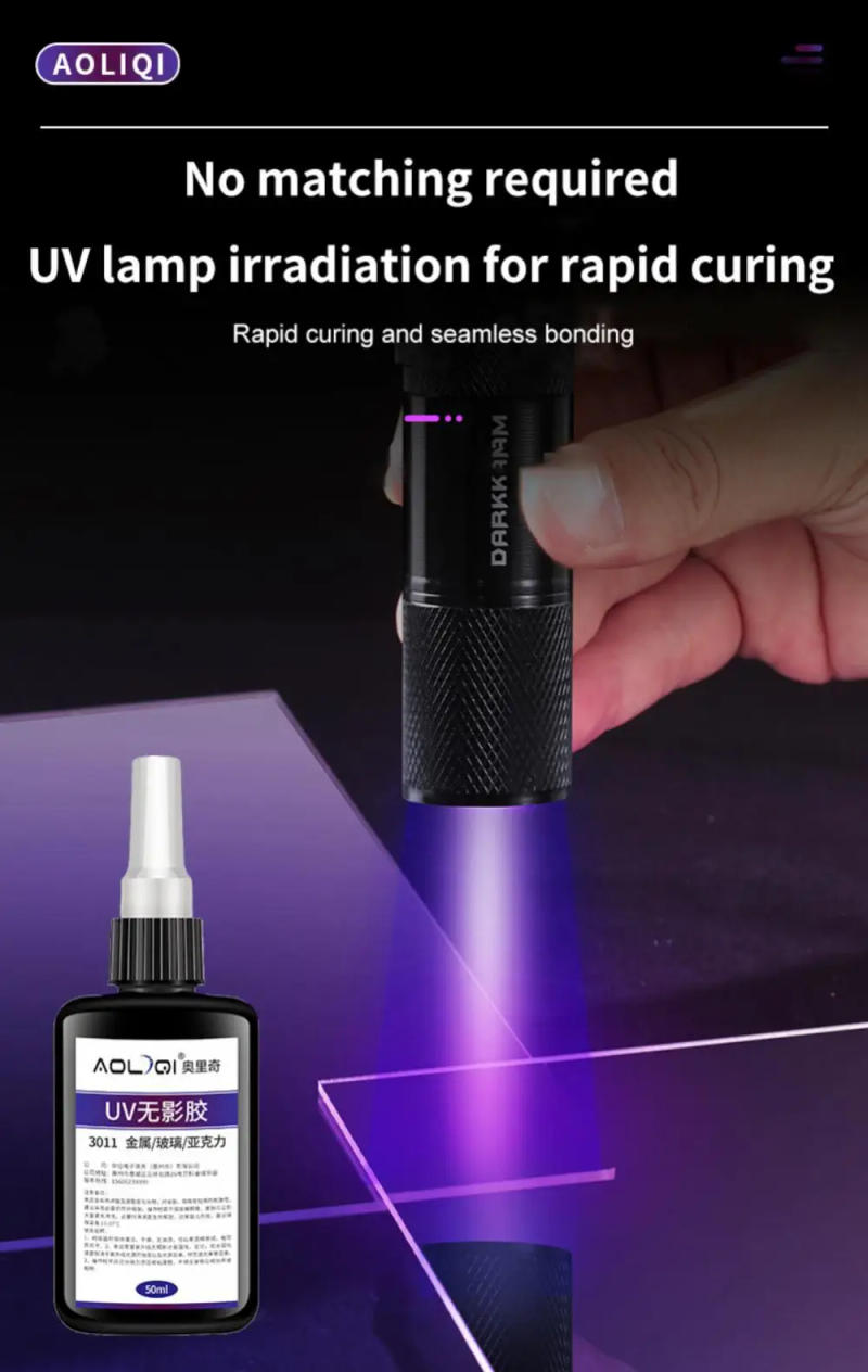 Description Picture 2 of itemKafuter K10 50ML UV Shadowless Glue Clear Transparent Adhesive For Glass Crystal Acrylic Stickup Gluing