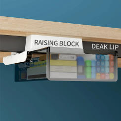 Office Under Desk Drawer Type Storage Box Desktop Organizer Self-Adhesive Stationery Invisible Box Makeup Holder Desk Decor