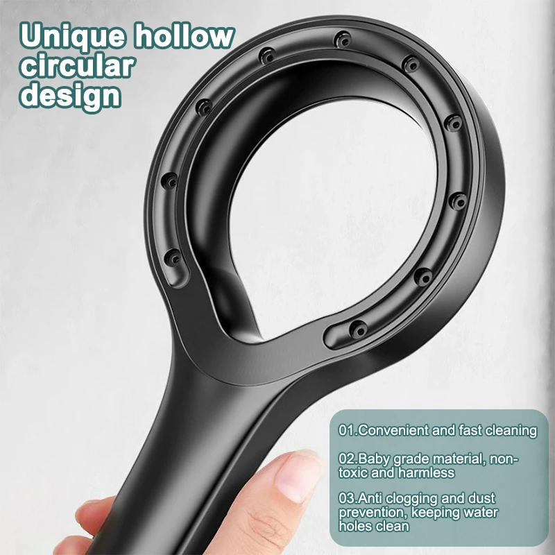 Description Picture 4 of itemHigh Pressure Handheld Shower Head Powerful Shower Spray Sets Home Bathroom Rain Shower Mixer Bathroom Accessories