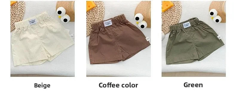 Description Picture 5 of itemBoys' Shorts, Summer Thin Cotton Children's Pants, Outer Five Quarter Middle , Baby White Pants, Stylish and Cool