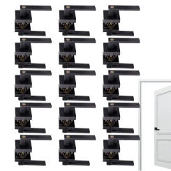 Lever Door Knob 15pcs Passage Door Handle For Privacy Keyless Door Locks Heavy Duty Interior Passage Lever For Bathroom Bedroom