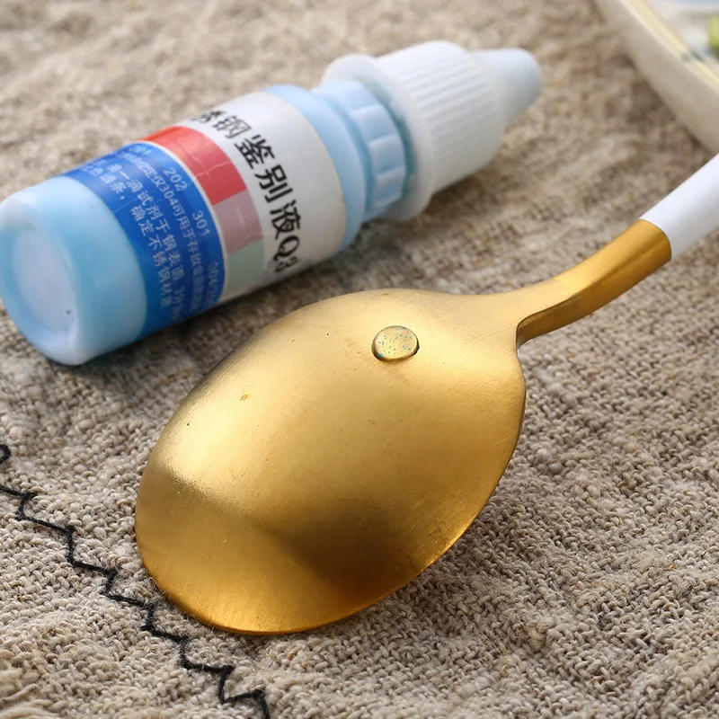 Description Picture 3 of itemMatte White Gold 18/10 Stainless Steel Cutlery Set Dinner Knife Coffee Spoon Fork Chopsticks Flatware Set Dishwasher Safe