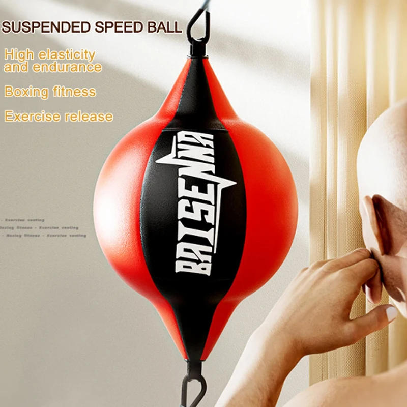 Description Picture 2 of itemBoxing Punching Ball Training Reaction Speed Balls Leather Musculation Training Sandbag Muay Thai Gym Fitness Sports Equipment
