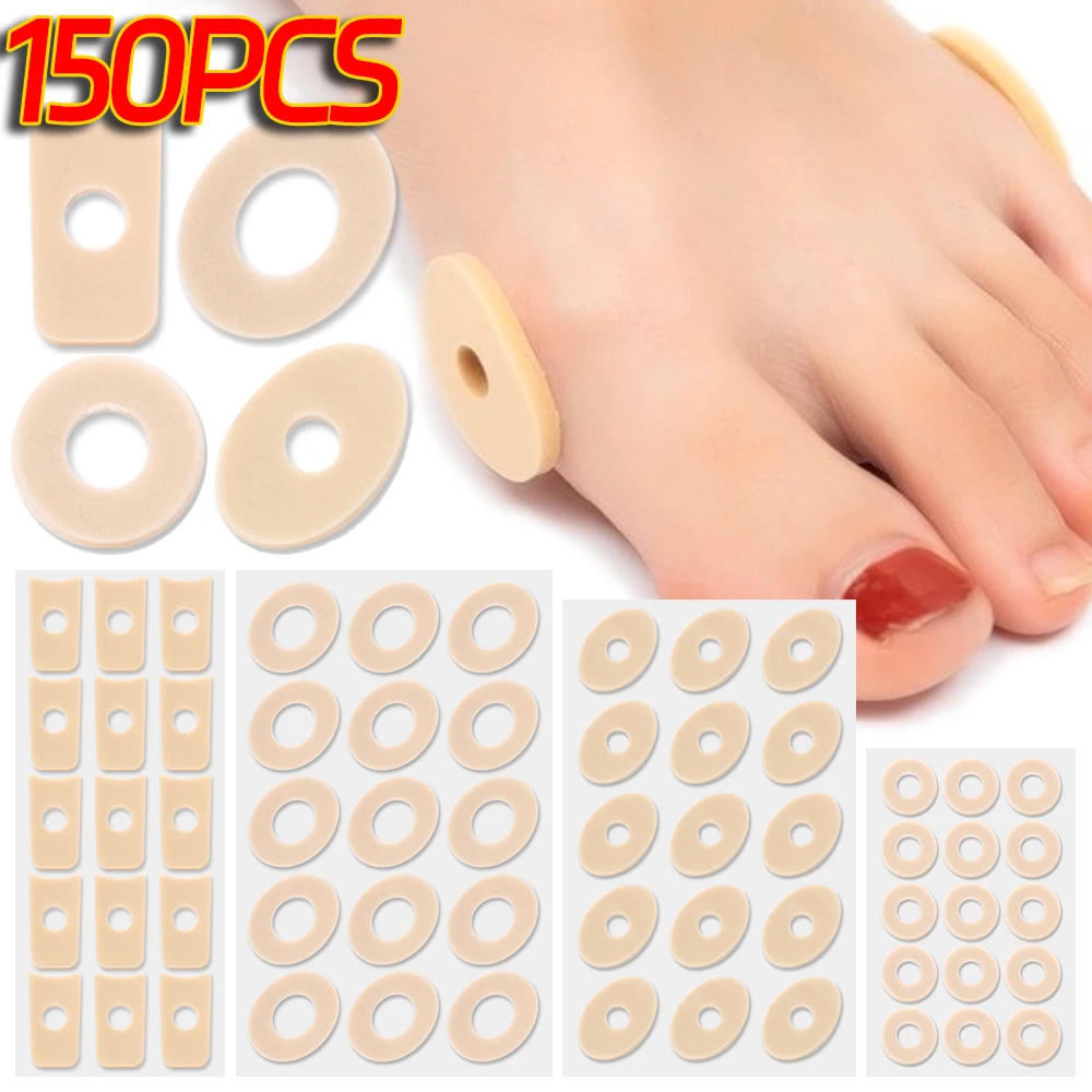 Description Picture 3 of item45PCS Callus Cushions Shoes Heel Pad Foam Round Toe Foot Corn Bunion Protectors Pads Medical Plaster Foot Wart Corn Removal Tool
