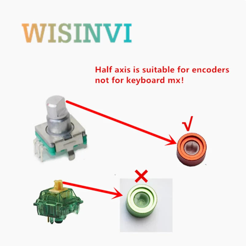 Description Picture 4 of item2PCS Aluminum alloy knob Potentiometer Encoder Knob Mechanical Keyboard speaker volume Guitar bass metal knob Flower /D Shaped