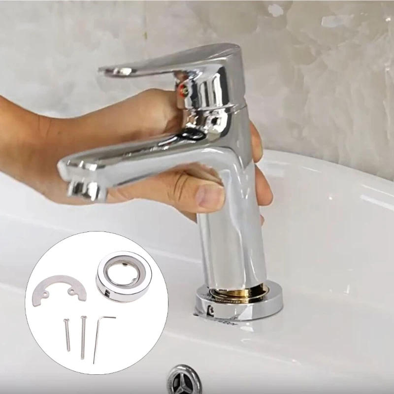 Description Picture 4 of itemKitchen Sink Cold Hot Faucet Accessories Base Fixed Foot Screw Nut Water Tap Pipe Connector For Bathroom Hardware