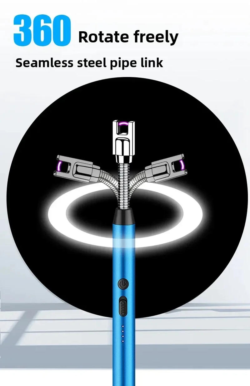 Description Picture 4 of itemNew Candle Kitchen BBQ Electric Lighter USB Rechargeable Plasma Electronic Arc Lighter