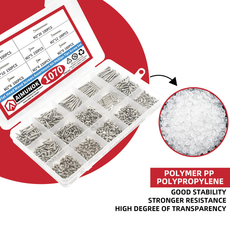 Description Picture 5 of item1070pcs Self Tapping Screw Assortment Kit M2 Wood Thread Nail Screw Sets Tapping Screw Assortment Kit Lock Nut Wood Thread Nail