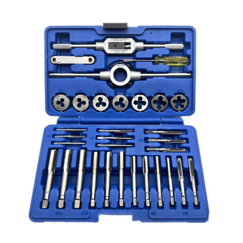 Description Picture 5 of item32 PCS HSS Tap and Die Set Metric Wrench Cut M3-M12 Tap and Die Set Metric Threading Tool Set Engineer Kit with Metal Case