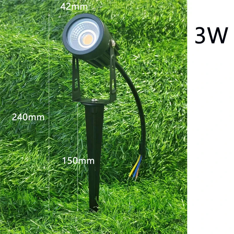 Description Picture 3 of item220V110V12V 3W 5W LED Garden Lights Outdoor LED Waterprof Lawn Lamp Landscape Spike Bulb IP65 Led Light Garden Path Spotlights