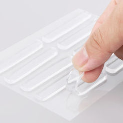No Trace Self Adhesive Buffer Pads Car Door Stopper Strip Wall Protector Cabinet Bumpers Furniture Anti-crash Pad Soft Silicone