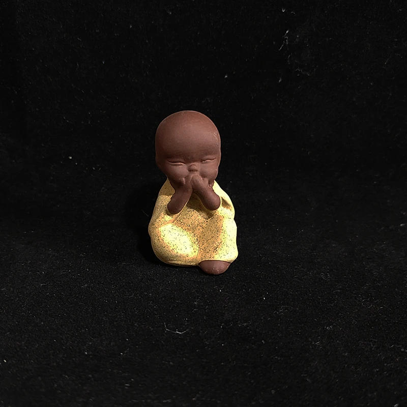 Description Picture 6 of itemMini Ceramic Tea Pets Home Decor Gardening Decoration Crafts Creative Little Monk Cute Figurines & Miniatures Teshouse Ornaments