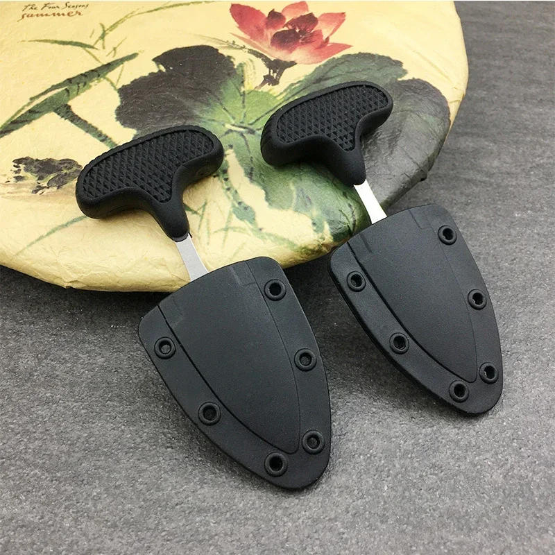 Description Picture 5 of item1PC Stainless Steel Pu 'er Tea Knife Open Mail Express Box Knife Outdoor Camping with Serrated Rope Cutter Tool