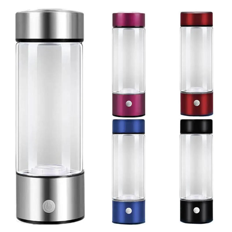 Description Picture 2 of item420ml Portable Hydrogen Rich Water Bottle Removable Drinking Bottle Food-Grade USB Charging Water Cup For Sport Travel Camping