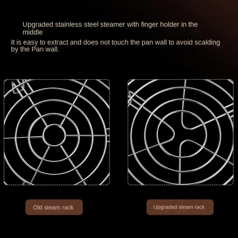 Description Picture 6 of item304 Stainless Steel Round Durable Pot Pan Pressure Cooker Trivet Steamer Shelf Steamer Rack Heavy Duty Cookware Accessories