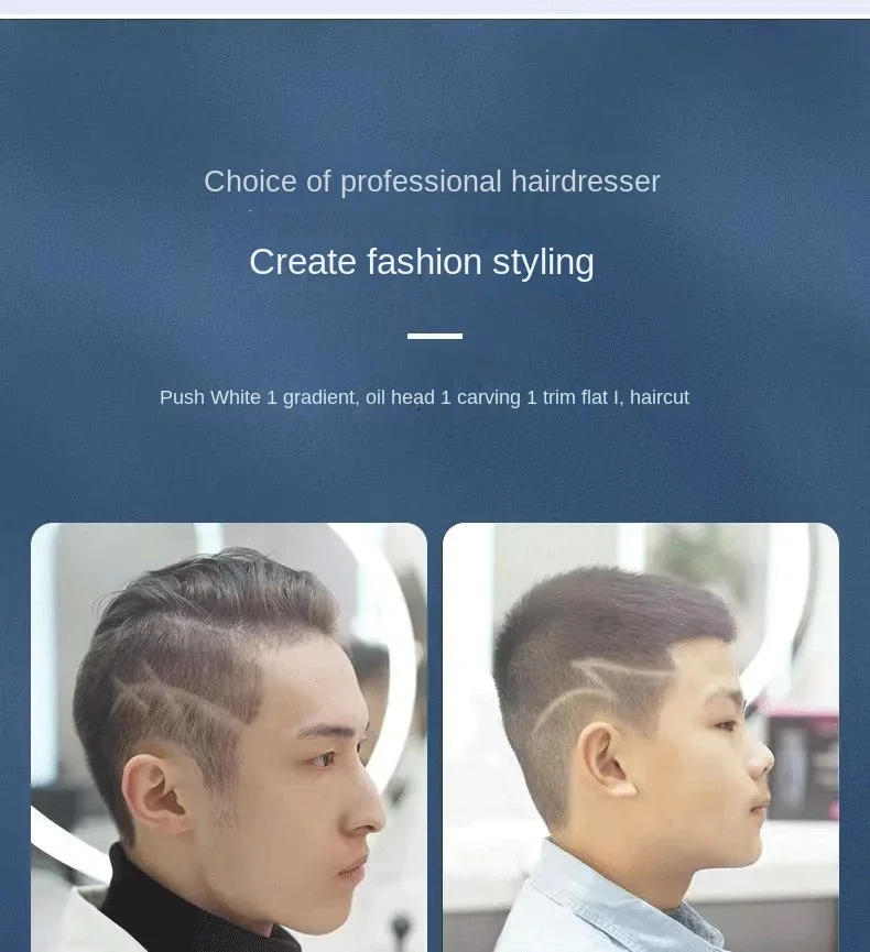 Description Picture 4 of itemProfessional Hair Cutting Machine Rechargeable  Clipper Transparent Electric Hair Trimmers For Men Cordless Hair Cut Machine