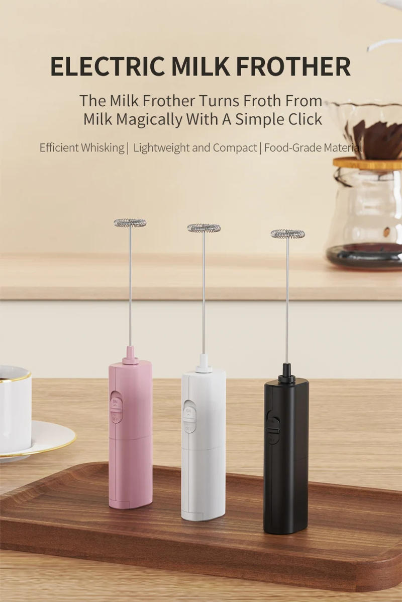 Description Picture 2 of itemElectric Milk Frother Portable Mini Handheld Fast Foamer Coffee Cappuccino Whisk Mixer Food Blender