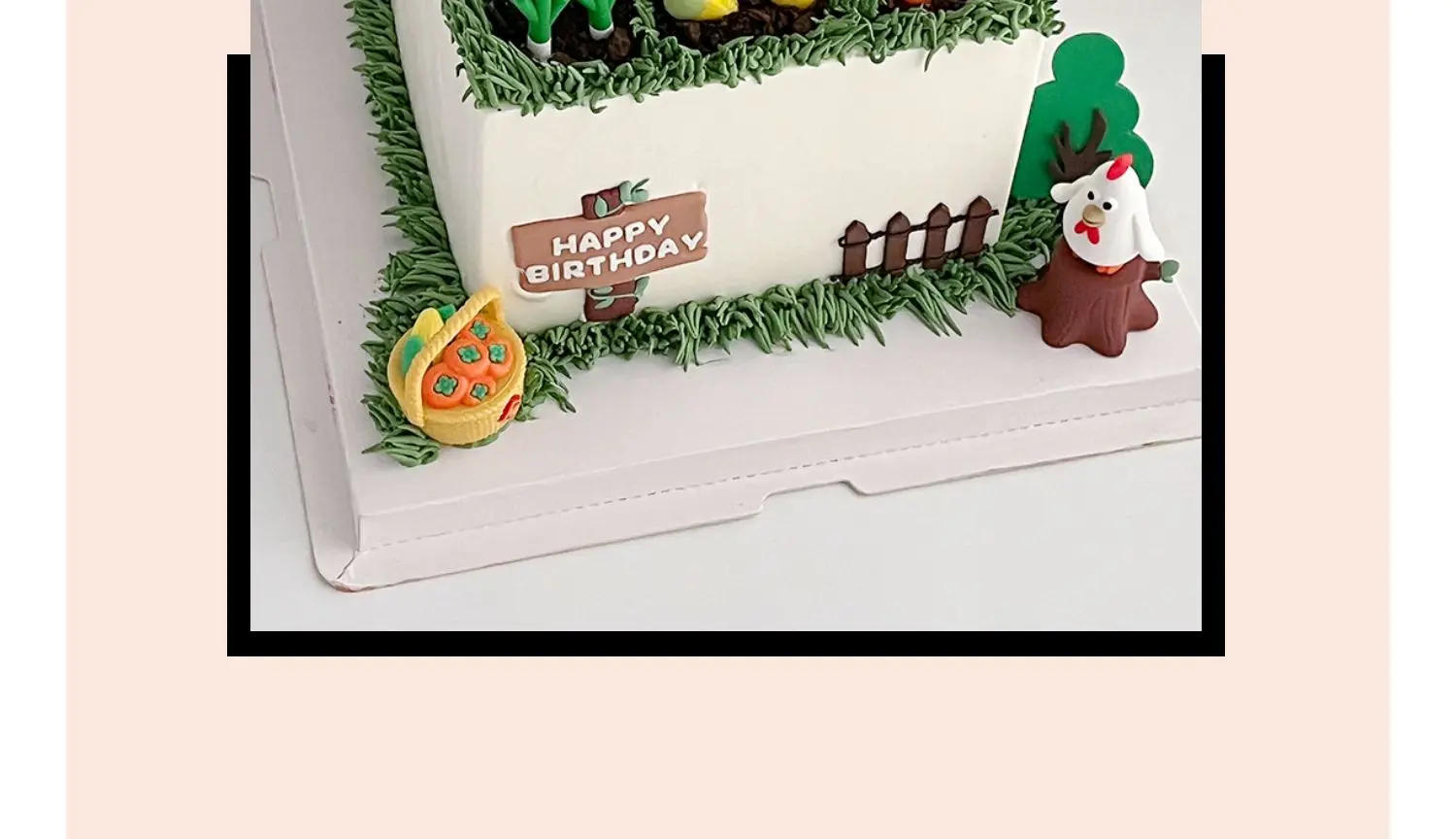 Description Picture 5 of itemCake Topper Pastoral Farm Life Lovely Small Vegetable Corn Carrot Mushroom Tree Kids Birthday Happy Party Cake Decoration