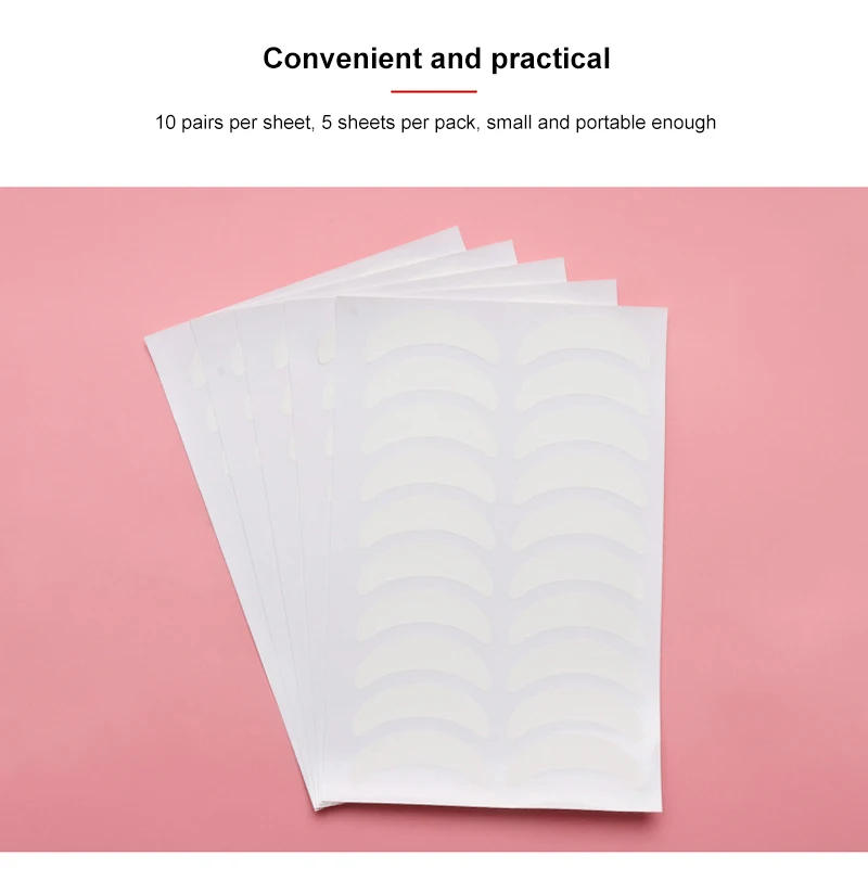 Description Picture 3 of itemset Eyelash Extension Patches Under Eye Pads Tips Sticker Eyelashes Paper Adhesive Natural Eye Lashes Makeup Tool